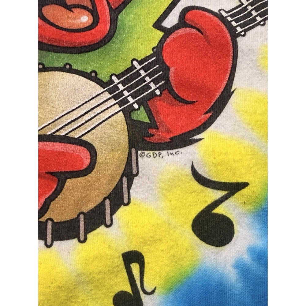 Grateful Dead Big River Jamboree Liquid Blue Tie Dye T Shirt XL Bears GDP - Picture 4 of 8